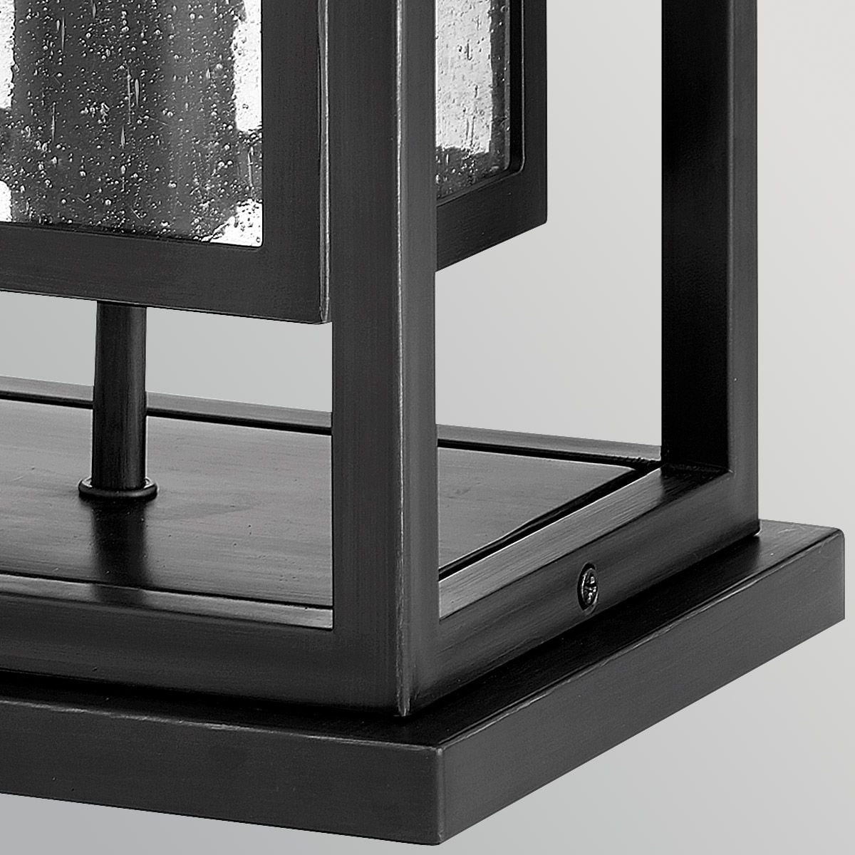Hinkley Republic Medium Outdoor Pedestal Lantern in Black