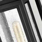 Hinkley Republic Medium Outdoor Pedestal Lantern in Black