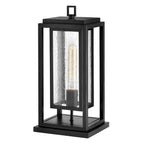 Hinkley Republic Medium Outdoor Pedestal Lantern in Black