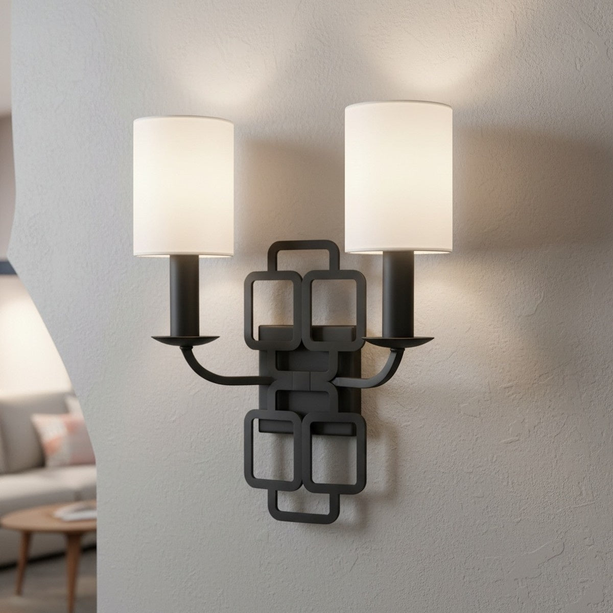 Hinkley Sabina 2 Light Wall Light in Black