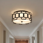 Hinkley Sabina 3 Light Flush in Black