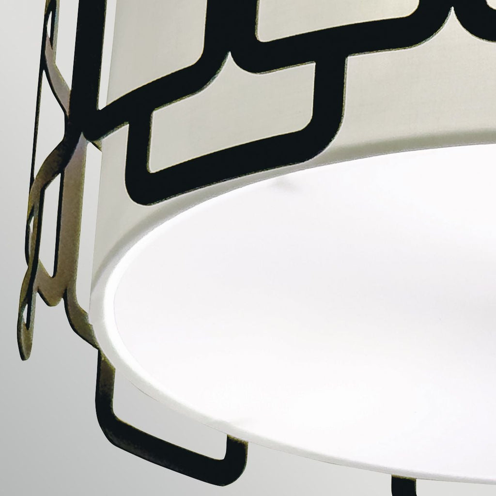 Hinkley Sabina 3 Light Flush in Black
