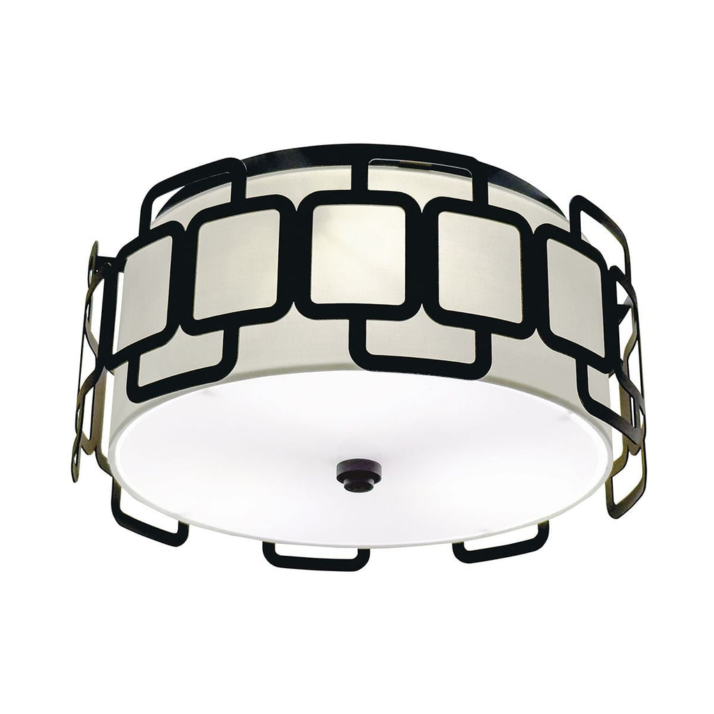 Hinkley Sabina 3 Light Flush in Black