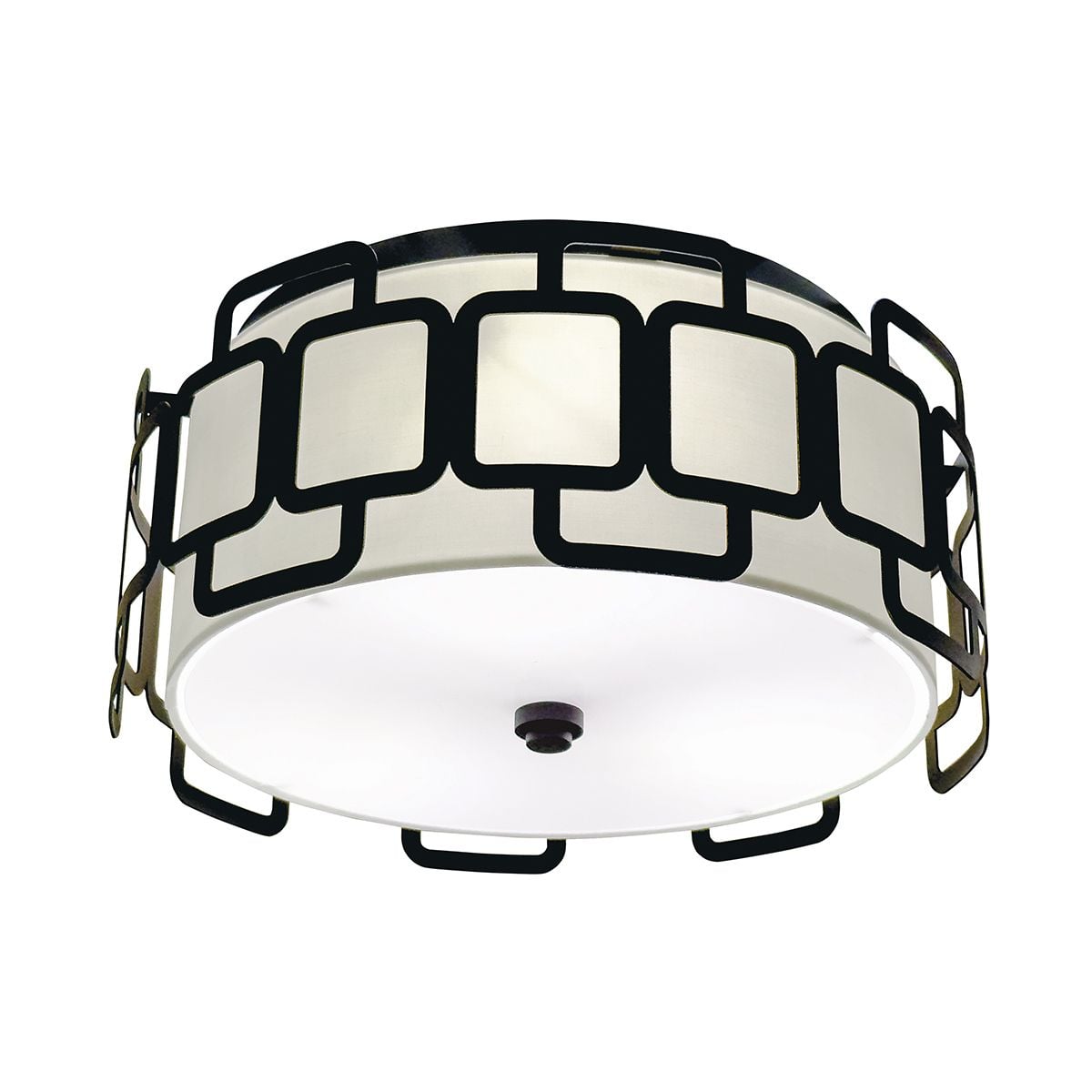 Hinkley Sabina 3 Light Flush in Black