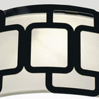 Hinkley Sabina 3 Light Flush in Black