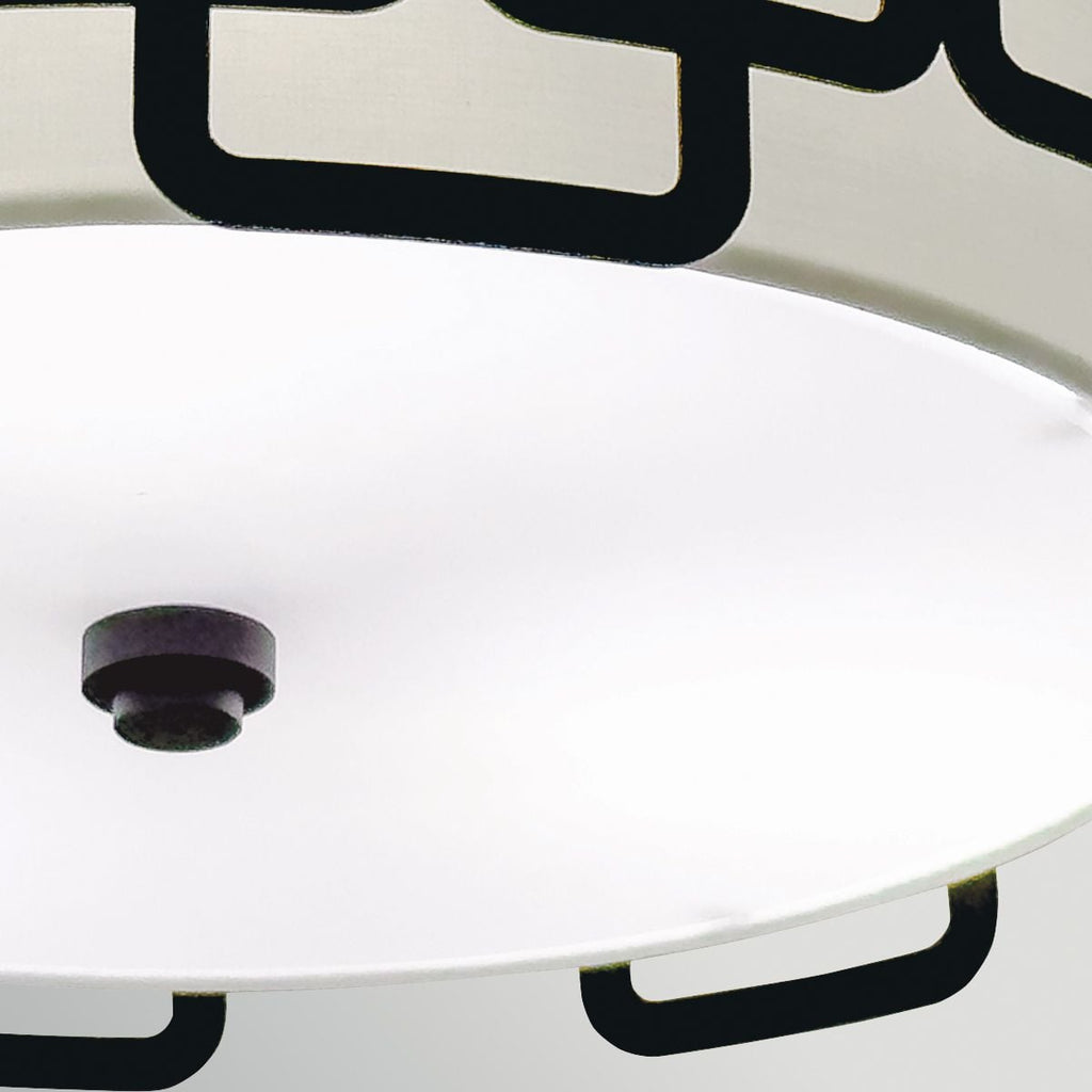 Hinkley Sabina 3 Light Flush in Black