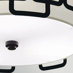 Hinkley Sabina 3 Light Flush in Black