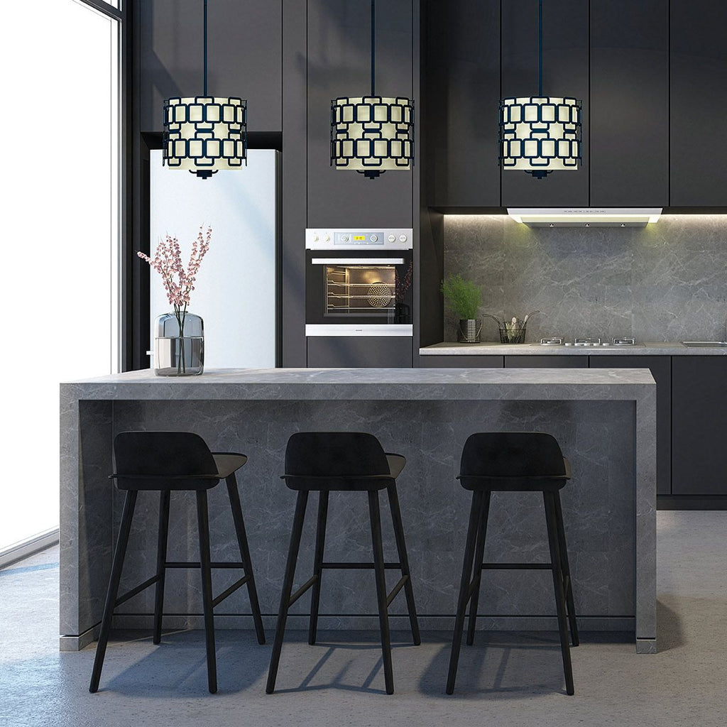 Hinkley Sabina 3 Light Pendant in Black