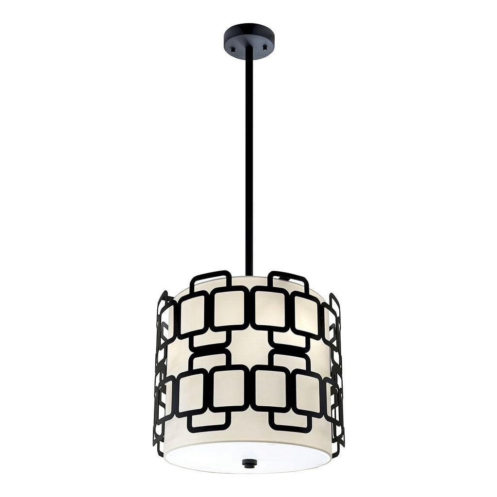 Hinkley Sabina 3 Light Pendant in Black