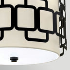 Hinkley Sabina 3 Light Pendant in Black