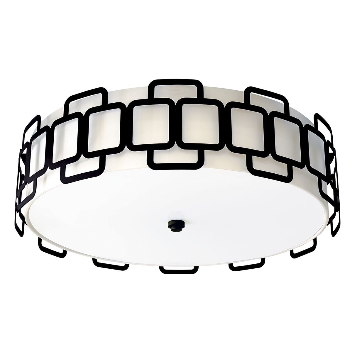 Hinkley Sabina 4 Light Large Flush in Black