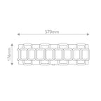 Hinkley Sabina 4 Light Large Flush in Black