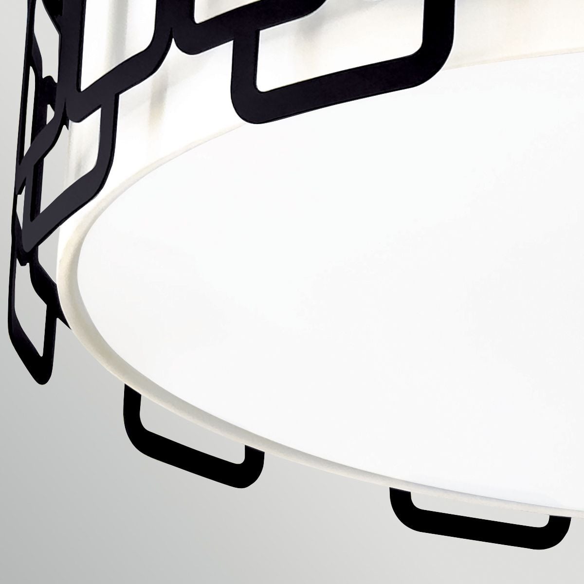 Hinkley Sabina 4 Light Large Flush in Black