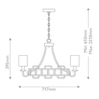 Hinkley Sabina 5 Light Chandelier in Black