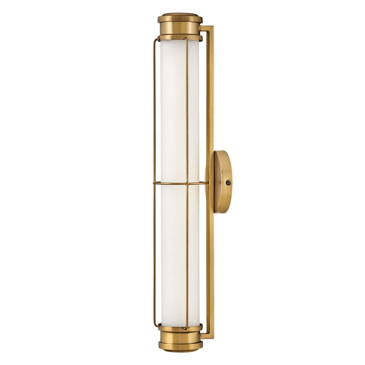 Hinkley Saylor Medium LED Bathroom Wall Light in Heritage Brass