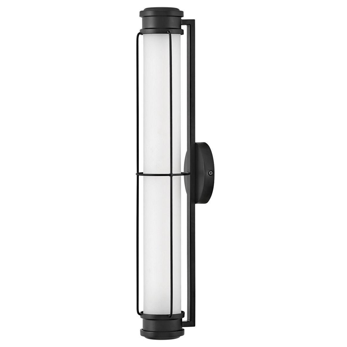 Hinkley Saylor Medium LED Bathroom Wall Light in Matte Black