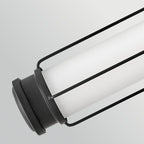 Hinkley Saylor Medium LED Bathroom Wall Light in Matte Black
