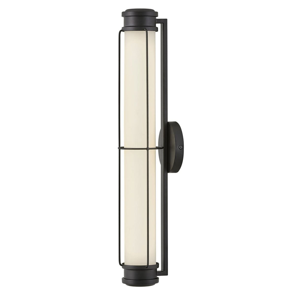 Hinkley Saylor Medium LED Bathroom Wall Light in Matte Black