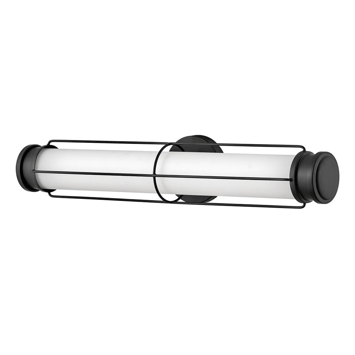 Hinkley Saylor Medium LED Bathroom Wall Light in Matte Black