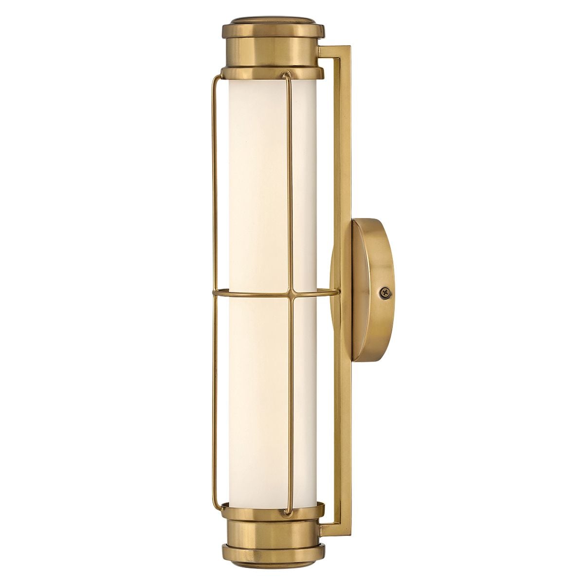 Hinkley Saylor Small LED Bathroom Wall Light in Heritage Brass