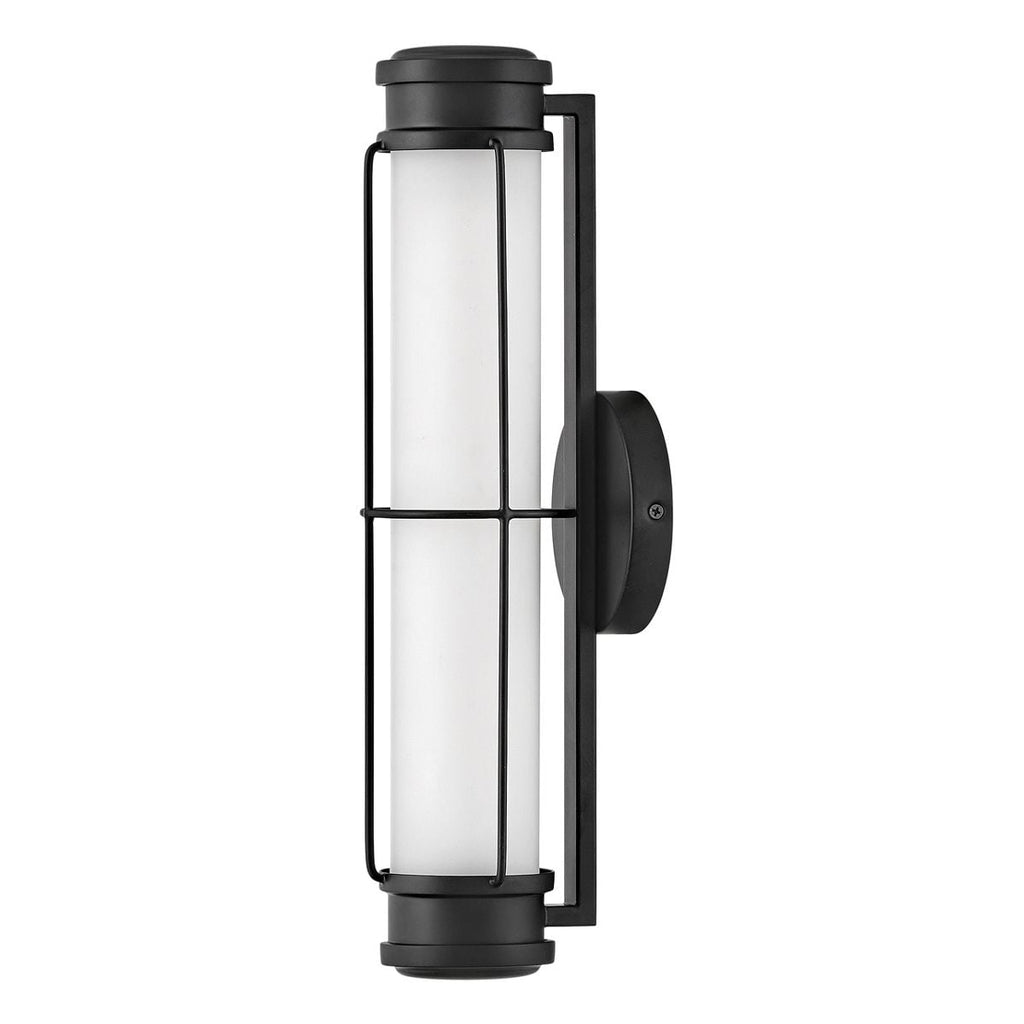 Hinkley Saylor Small LED Bathroom Wall Light in Matte Black