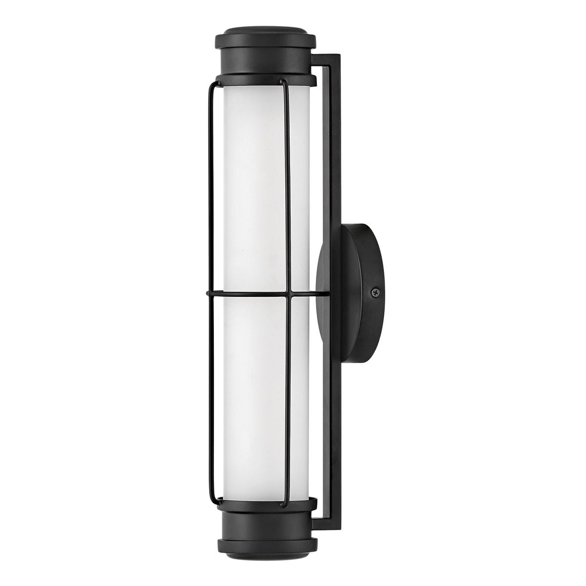 Hinkley Saylor Small LED Bathroom Wall Light in Matte Black