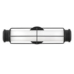 Hinkley Saylor Small LED Bathroom Wall Light in Matte Black