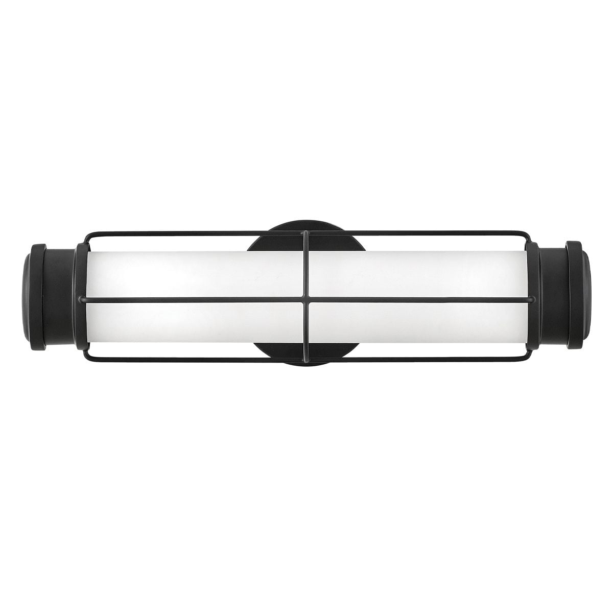 Hinkley Saylor Small LED Bathroom Wall Light in Matte Black