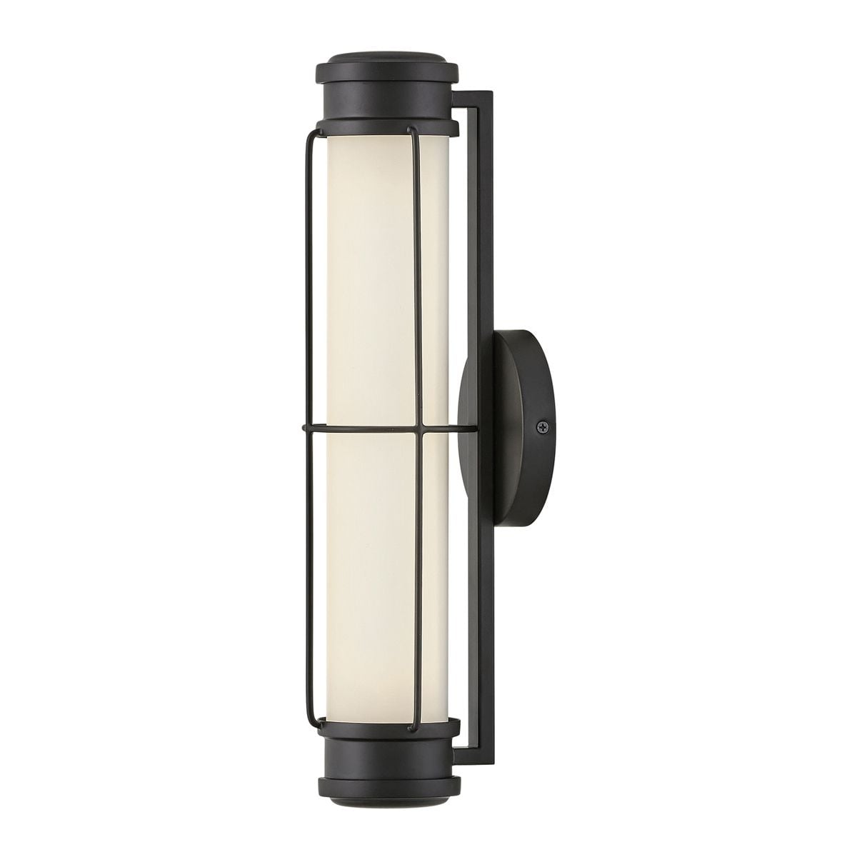 Hinkley Saylor Small LED Bathroom Wall Light in Matte Black