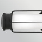 Hinkley Saylor Small LED Bathroom Wall Light in Matte Black