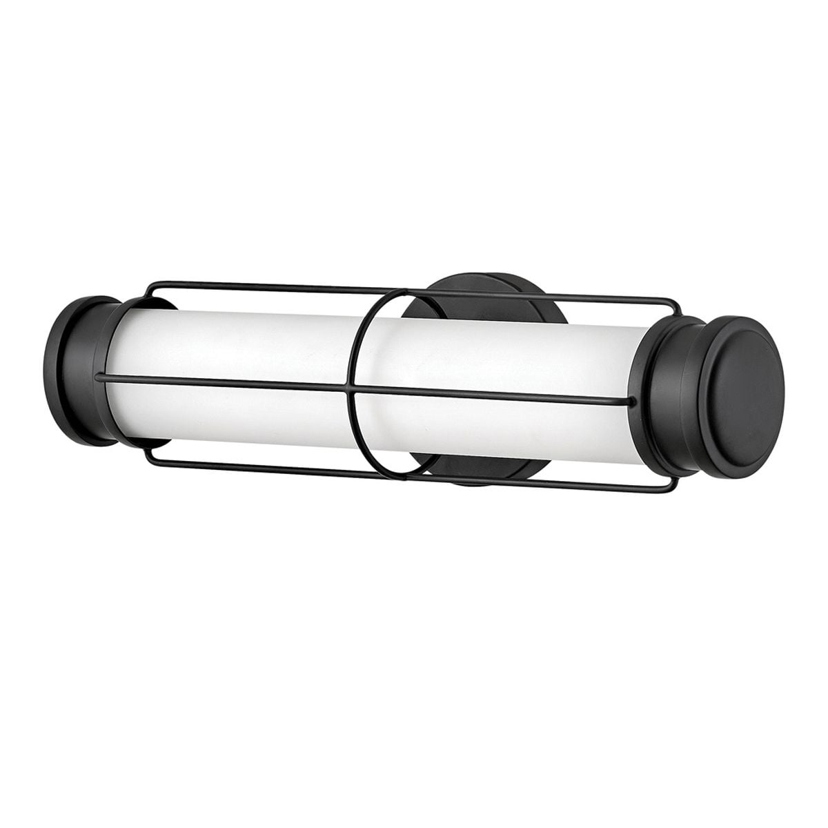 Hinkley Saylor Small LED Bathroom Wall Light in Matte Black