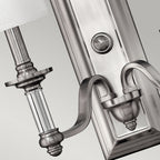 Hinkley Sussex 2 Light Wall Light in Brushed Nickel