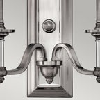 Hinkley Sussex 2 Light Wall Light in Brushed Nickel