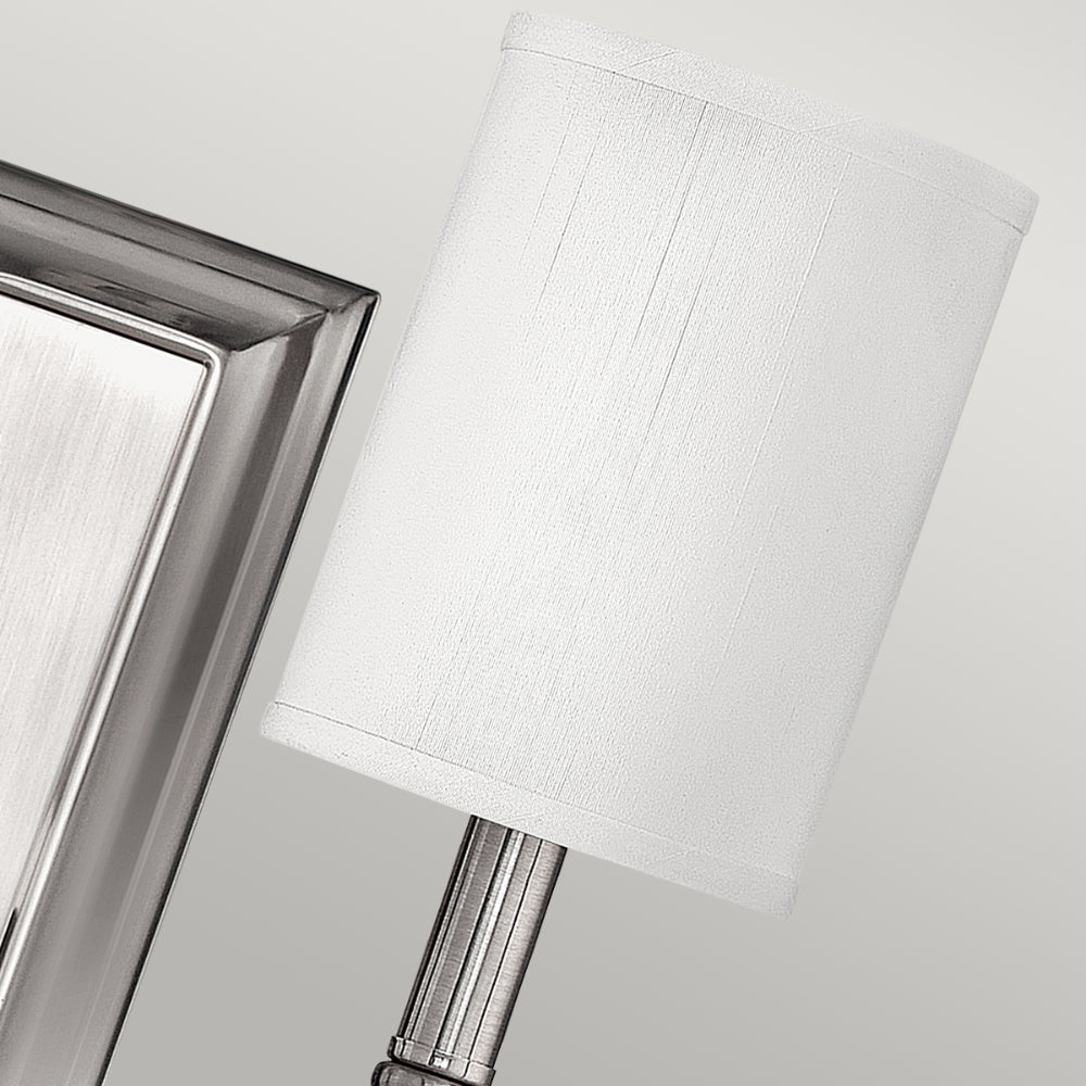 Hinkley Sussex 2 Light Wall Light in Brushed Nickel