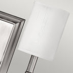 Hinkley Sussex 2 Light Wall Light in Brushed Nickel