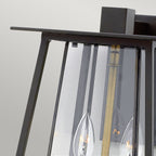 Hinkley Walker Large 2 Light Outdoor Wall Lantern in Buckeye Bronze