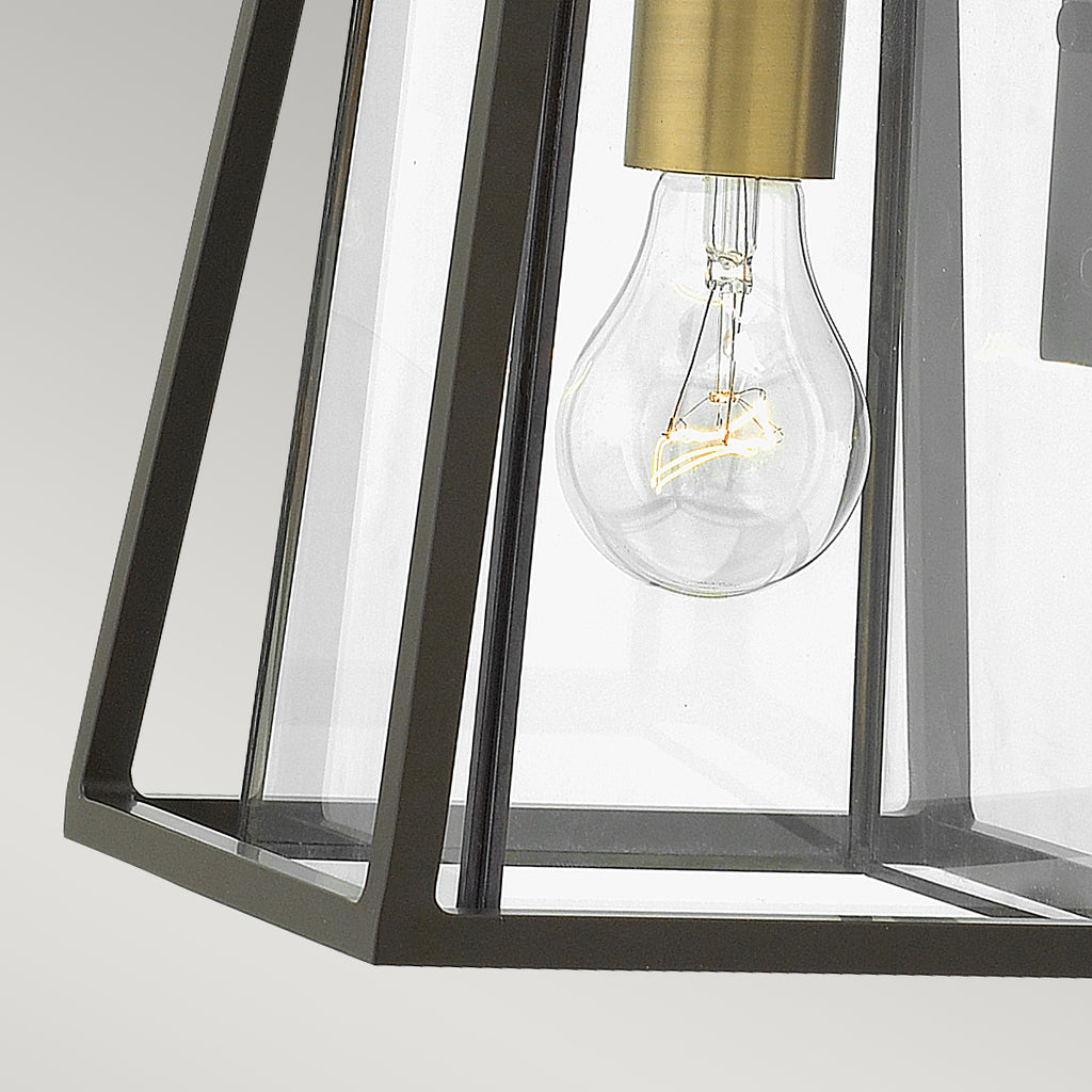 Hinkley Walker Small Outdoor Wall Lantern in Buckeye Bronze