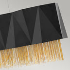 Hinkley Zuma 6 Light Linear Pendant Light in Gold