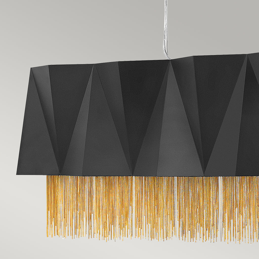 Hinkley Zuma 6 Light Linear Pendant Light in Gold