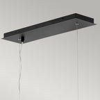 Hinkley Zuma 6 Light Pendant Light in Satin Black and Silver