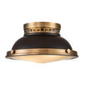 Hinkley Amelia 2 Light Flush Ceiling Light in Buckeye Bronze
