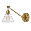 Hinkley Arti Wall Light Heritage Brass with Clear Glass Shade