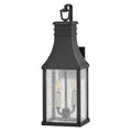 Hinkley Beacon Hill Outdoor Medium Wall Lantern 2 Light in Museum Black