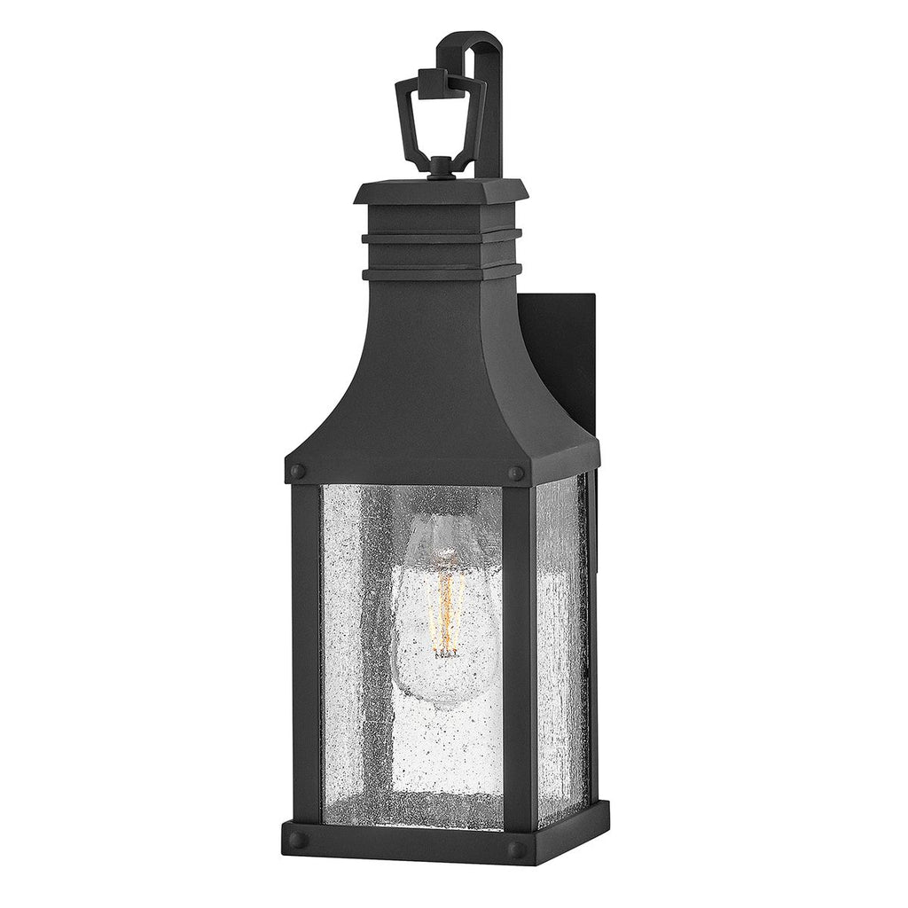 Hinkley Beacon Hill Outdoor Small Wall Lantern in Museum Black