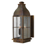 Hinkley Bingham Large 3 Light Outdoor Wall Lantern in Sienna