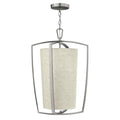 Hinkley Blakely Large 3 Light Pendant Light in Brushed Nickel