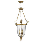 Hinkley Cambridge Large Pendant Light in Burnished Brass