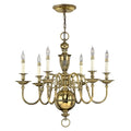 Hinkley Cambridge 6 Light Chandelier in Burnished Brass