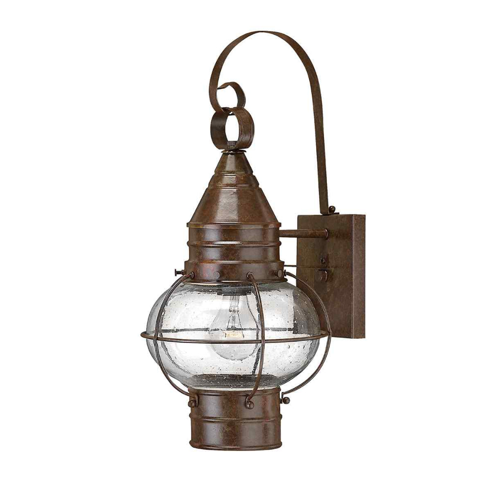 Hinkley Capecod Medium Outdoor Wall Lantern in Sienna Bronze