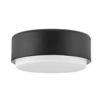Hinkley Cedric Flush Small Mount Black with Opal Glass